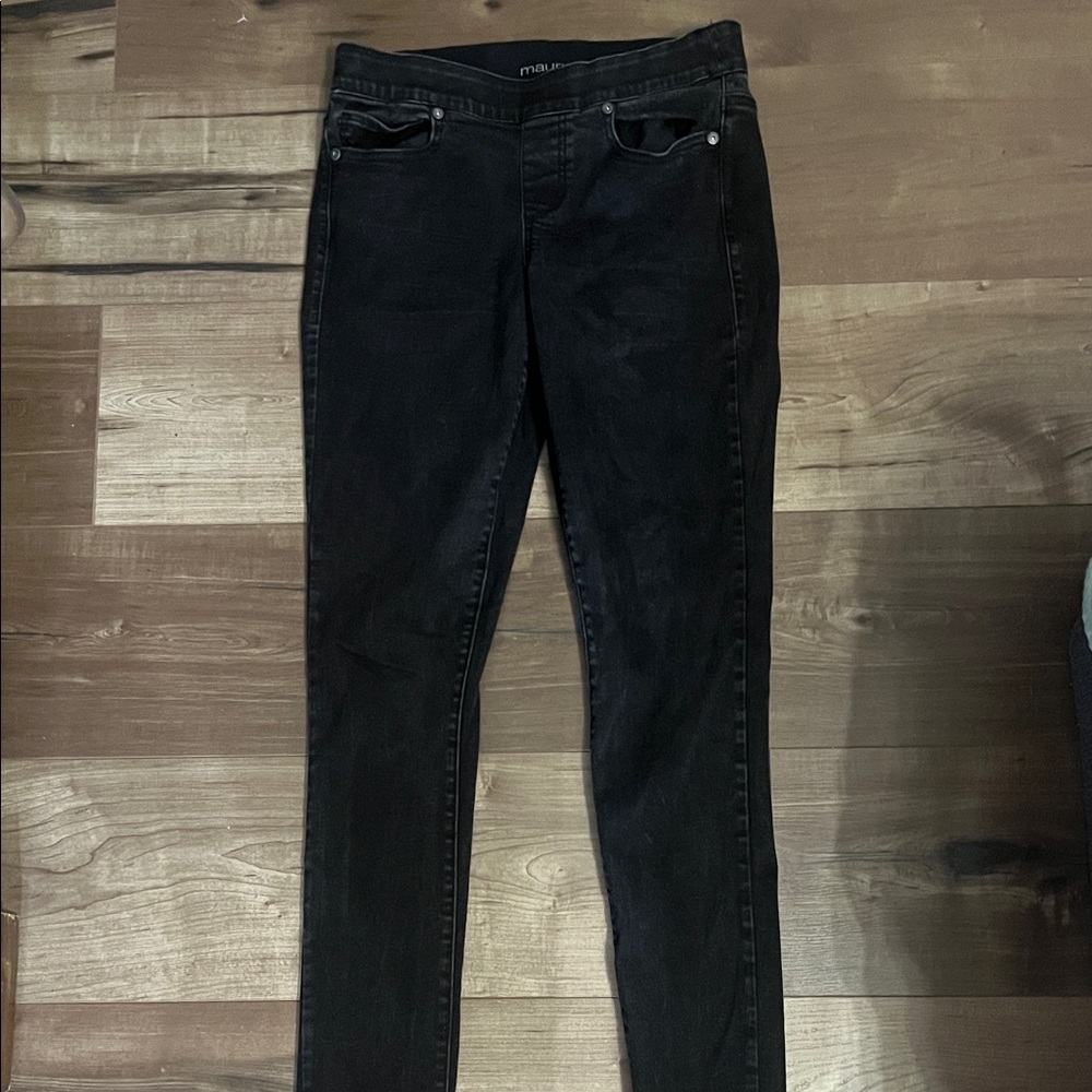 Maurices Women's Dark Black Skinny Jeans
